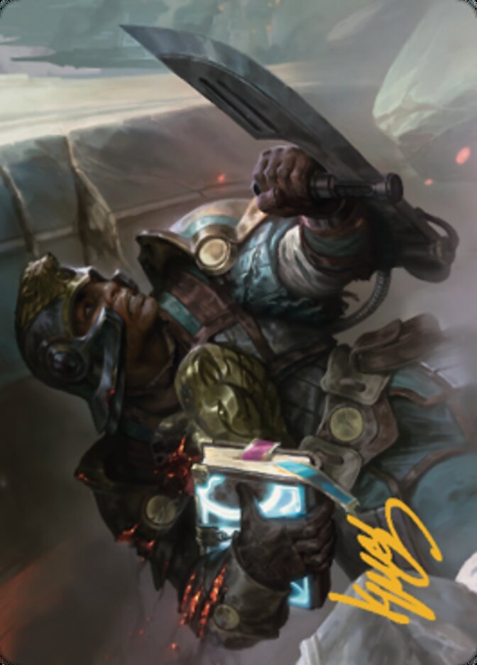 Retrieval Agent Art Card (Gold-Stamped Signature) [The Brothers' War Art Series] | Gaming Infinity