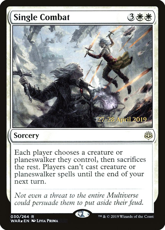 Single Combat  [War of the Spark Prerelease Promos] | Gaming Infinity