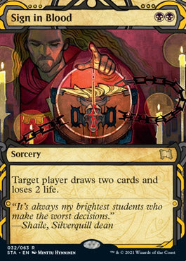 Sign in Blood (Etched Foil) [Strixhaven Mystical Archive] | Gaming Infinity