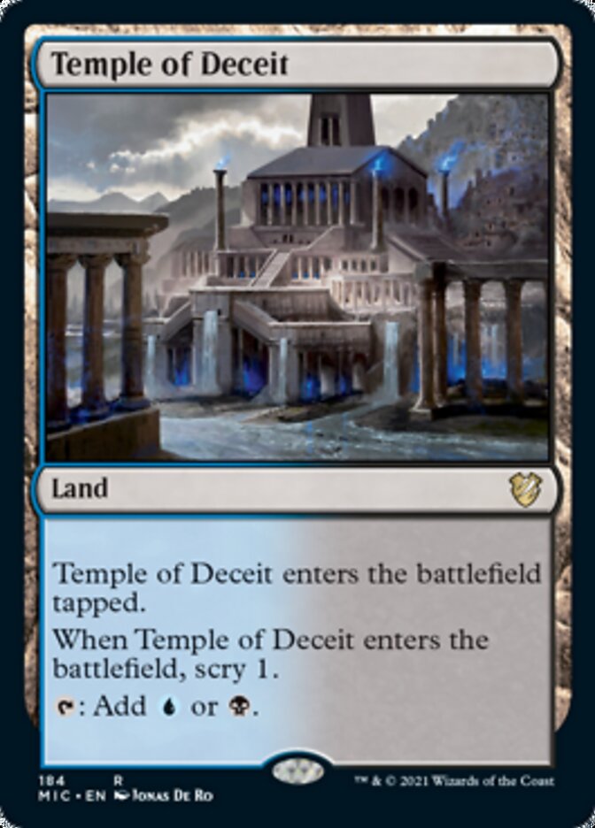 Temple of Deceit [Innistrad: Midnight Hunt Commander] | Gaming Infinity