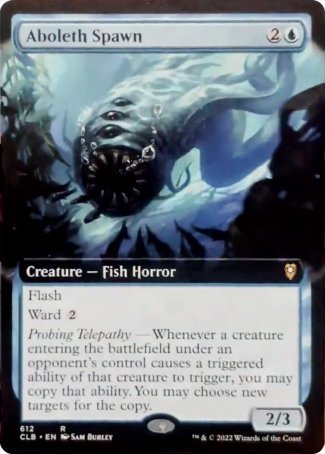 Aboleth Spawn (Extended Art) [Commander Legends: Battle for Baldur's Gate] | Gaming Infinity