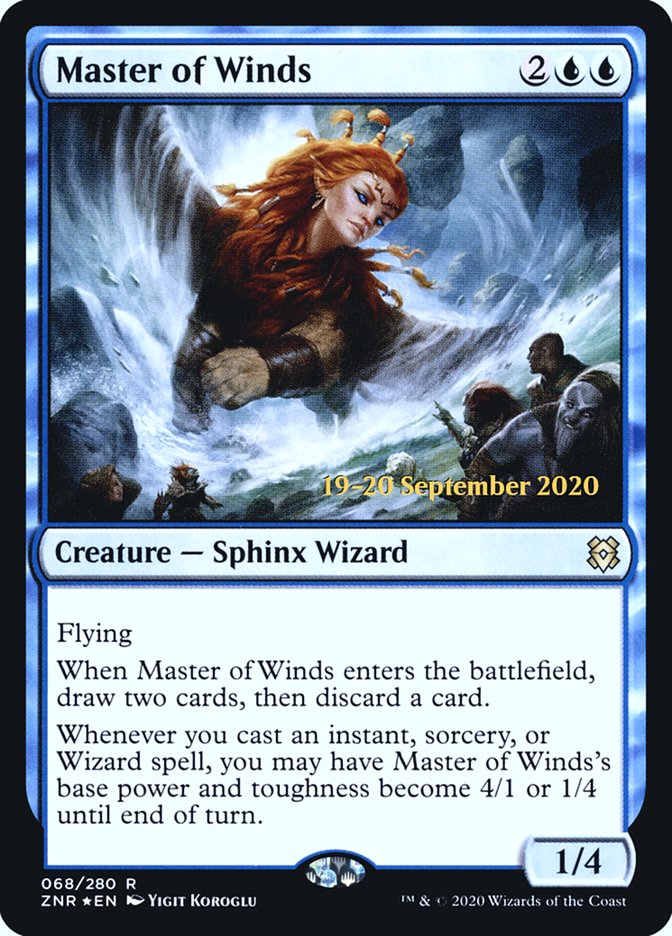 Master of Winds  [Zendikar Rising Prerelease Promos] | Gaming Infinity