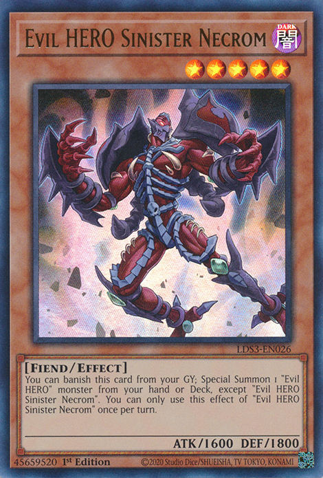 Evil HERO Sinister Necrom [LDS3-EN026] Ultra Rare | Gaming Infinity