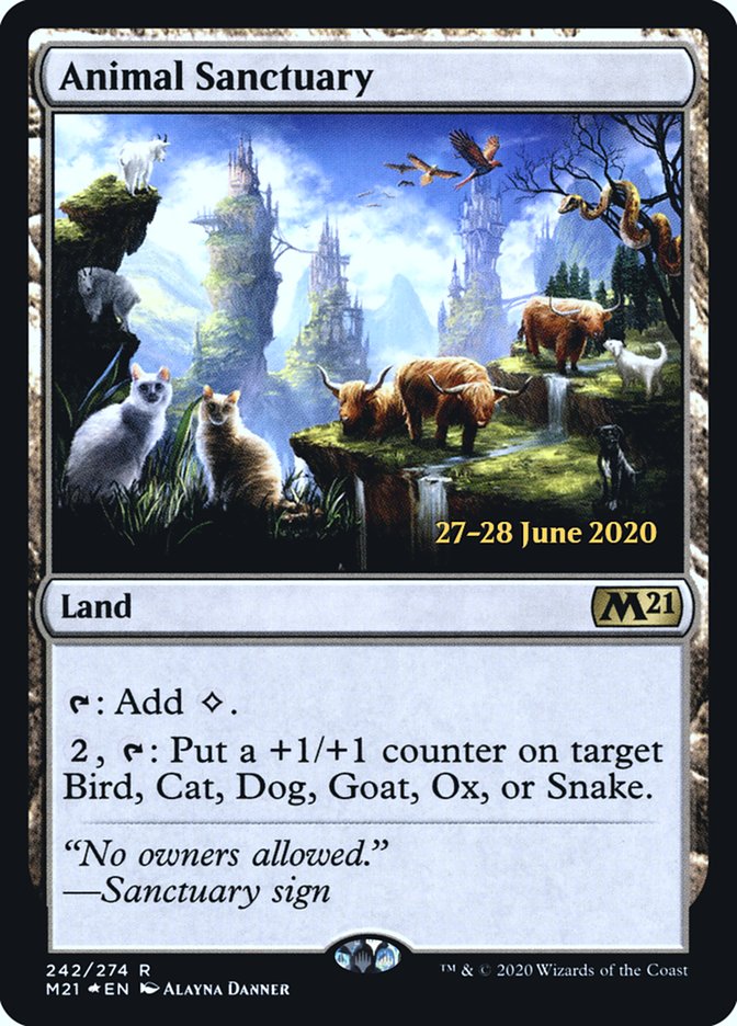 Animal Sanctuary  [Core Set 2021 Prerelease Promos] | Gaming Infinity