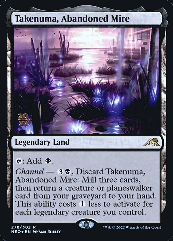 Takenuma, Abandoned Mire [Kamigawa: Neon Dynasty Prerelease Promos] | Gaming Infinity