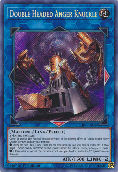 Double Headed Anger Knuckle [BLHR-EN048] Secret Rare | Gaming Infinity