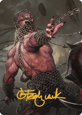 Chain Devil Art Card (Gold-Stamped Signature) [Commander Legends: Battle for Baldur's Gate Art Series] | Gaming Infinity