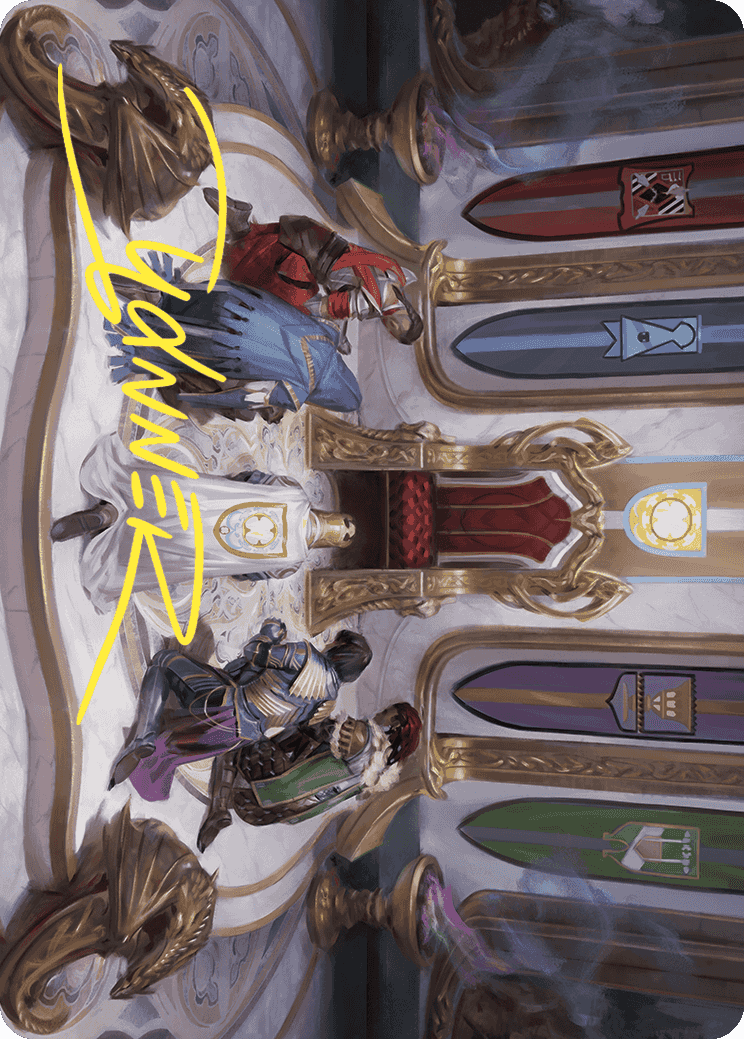 Throne of Eldraine Art Card (Gold-Stamped Signature) [Wilds of Eldraine Art Series] | Gaming Infinity