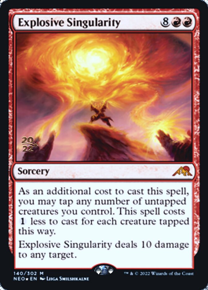 Explosive Singularity [Kamigawa: Neon Dynasty Prerelease Promos] | Gaming Infinity