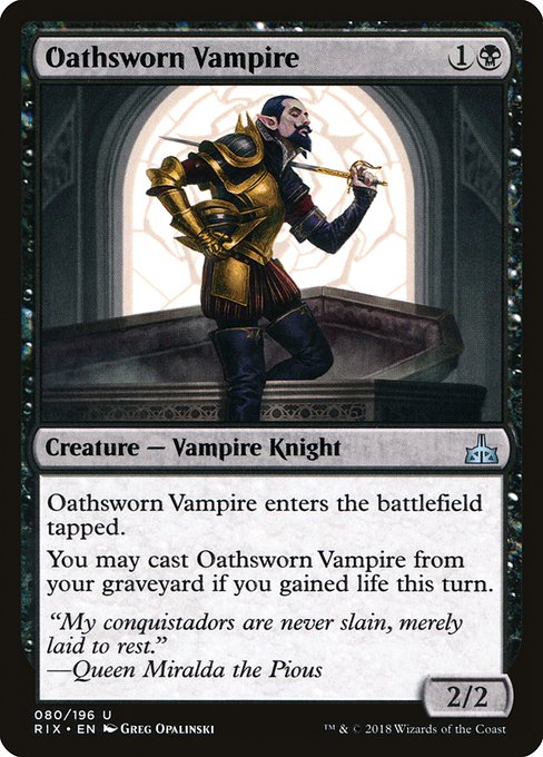 Oathsworn Vampire [Rivals of Ixalan] | Gaming Infinity