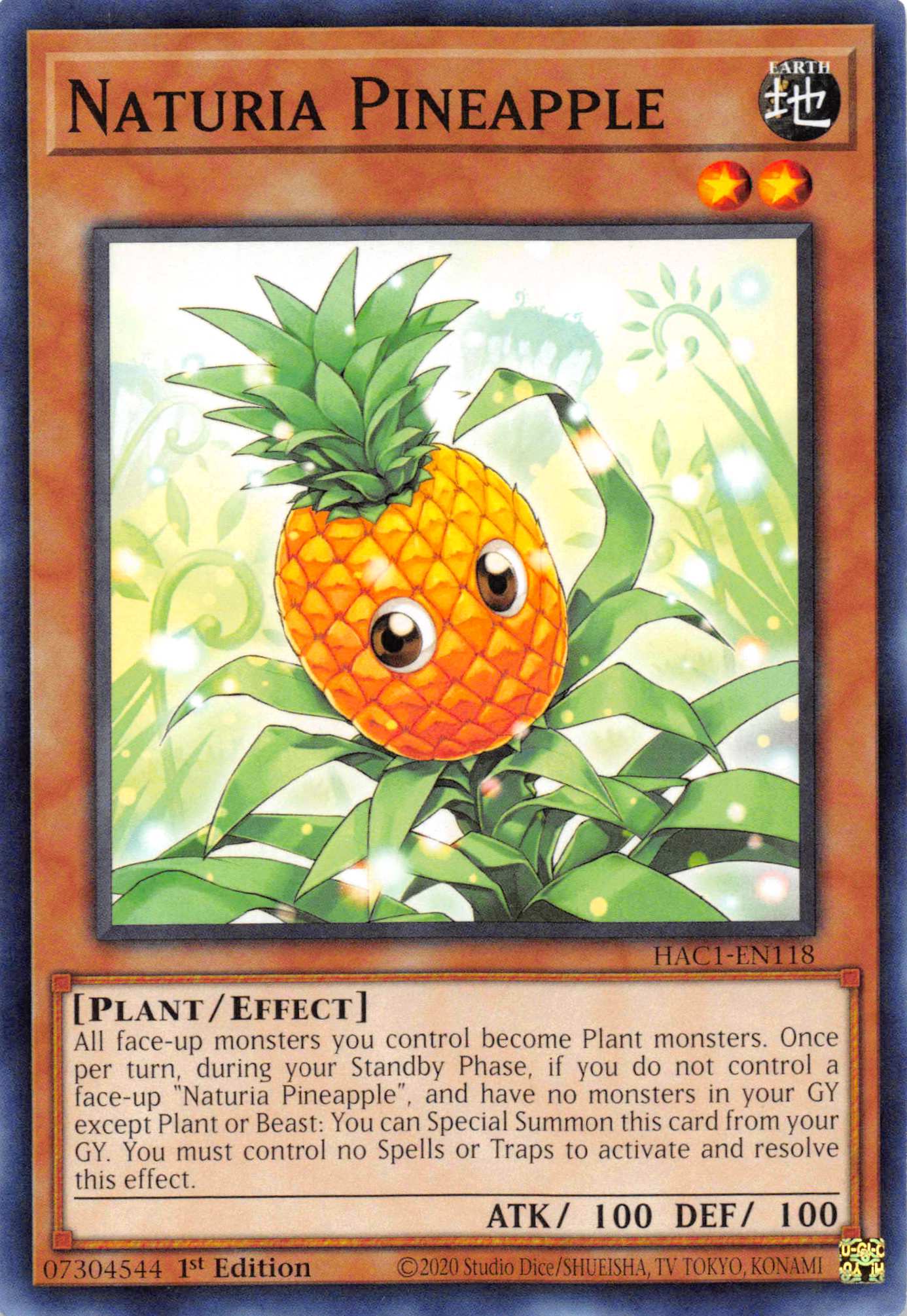 Naturia Pineapple [HAC1-EN118] Common | Gaming Infinity