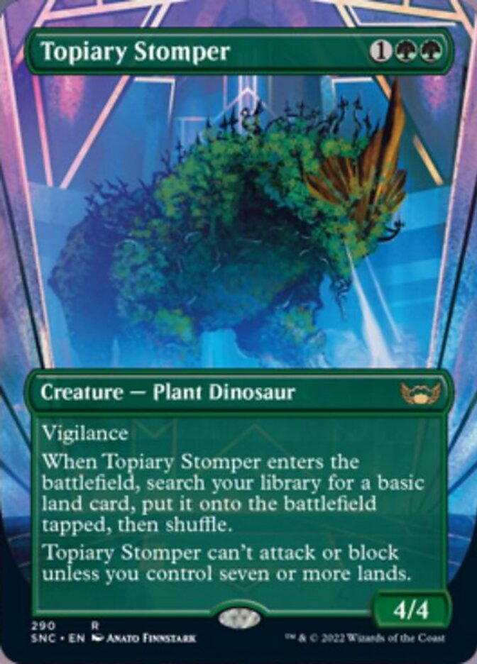 Topiary Stomper (Borderless Alternate Art) [Streets of New Capenna] | Gaming Infinity