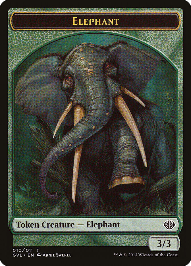 Elephant Token (Garruk vs. Liliana) [Duel Decks Anthology Tokens] | Gaming Infinity