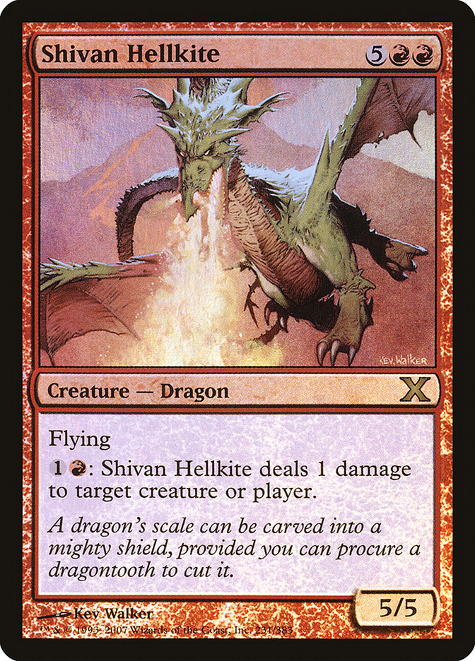 Shivan Hellkite (Premium Foil) [Tenth Edition] | Gaming Infinity