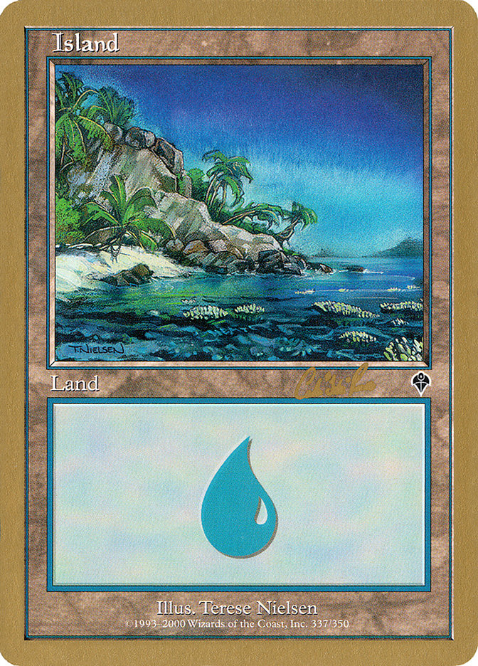 Island (cr337) (Carlos Romao) [World Championship Decks 2002] | Gaming Infinity