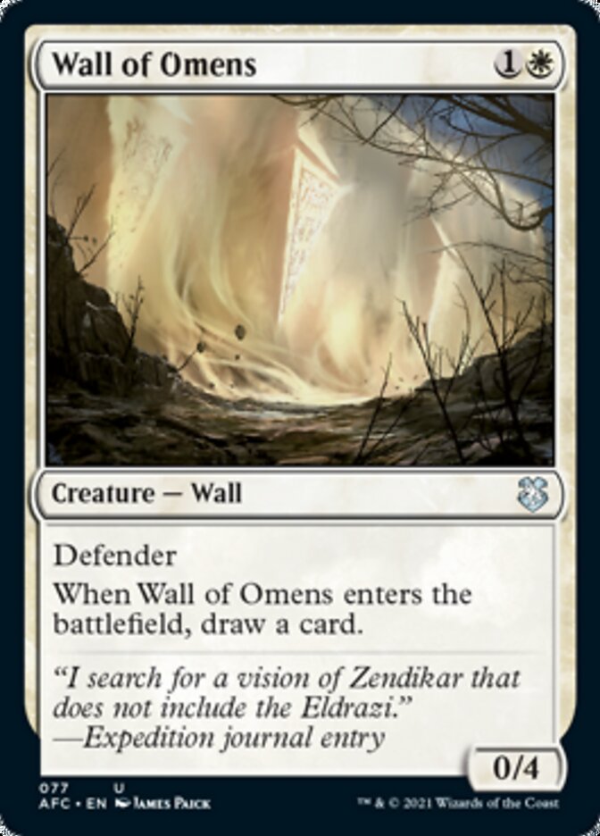 Wall of Omens [Dungeons & Dragons: Adventures in the Forgotten Realms Commander] | Gaming Infinity