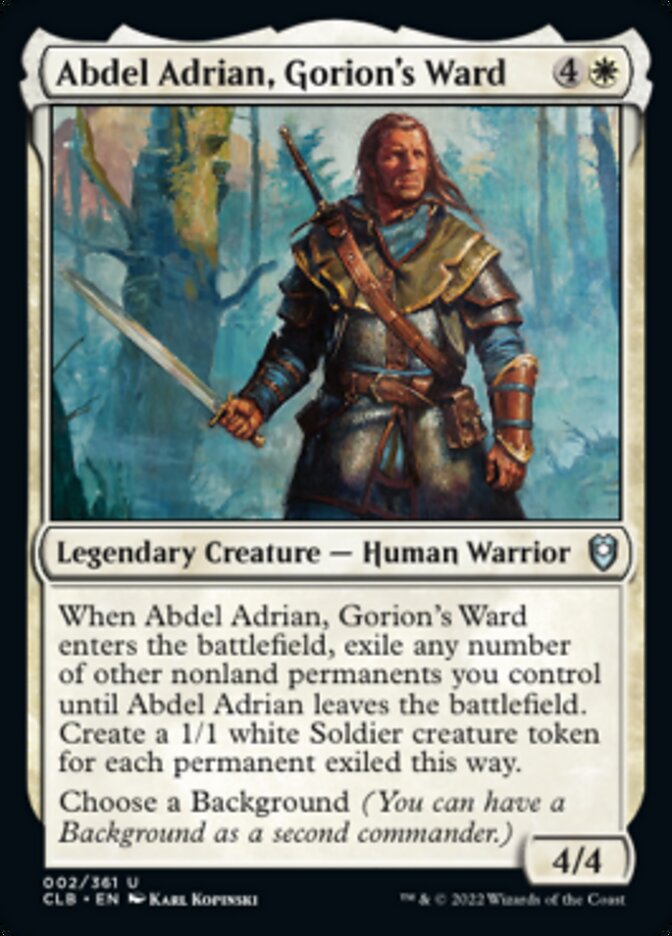 Abdel Adrian, Gorion's Ward [Commander Legends: Battle for Baldur's Gate] | Gaming Infinity