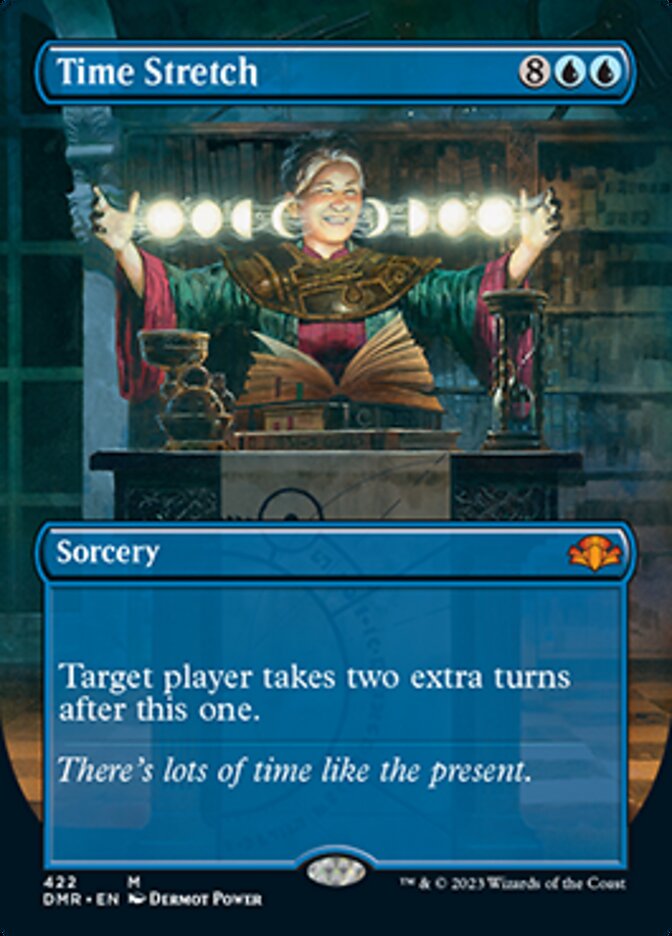 Time Stretch (Borderless Alternate Art) [Dominaria Remastered] | Gaming Infinity