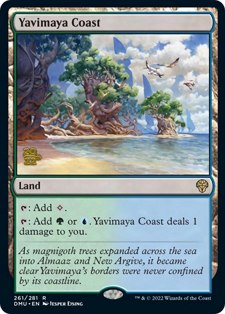 Yavimaya Coast [Dominaria United Prerelease Promos] | Gaming Infinity