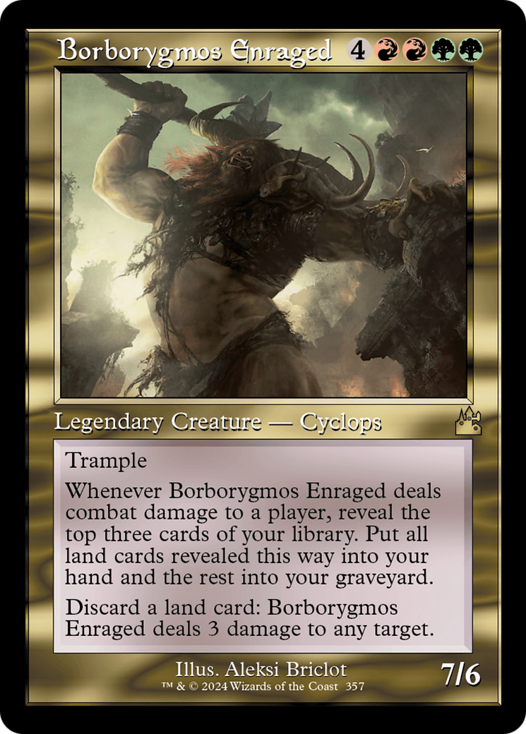 Borborygmos Enraged (Retro Frame) [Ravnica Remastered] | Gaming Infinity