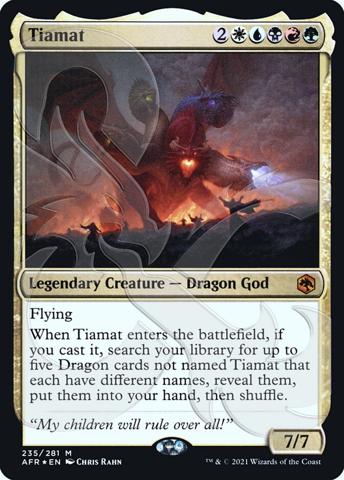 Tiamat (Ampersand Promo) [Dungeons & Dragons: Adventures in the Forgotten Realms Promos] | Gaming Infinity