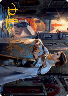 Dennick, Pious Apprentice Art Card (Gold-Stamped Signature) [Innistrad: Midnight Hunt Art Series] | Gaming Infinity