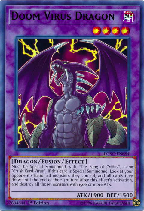 Doom Virus Dragon [LCKC-EN064] Ultra Rare | Gaming Infinity