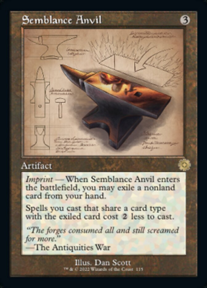 Semblance Anvil (Retro Schematic) [The Brothers' War Retro Artifacts] | Gaming Infinity