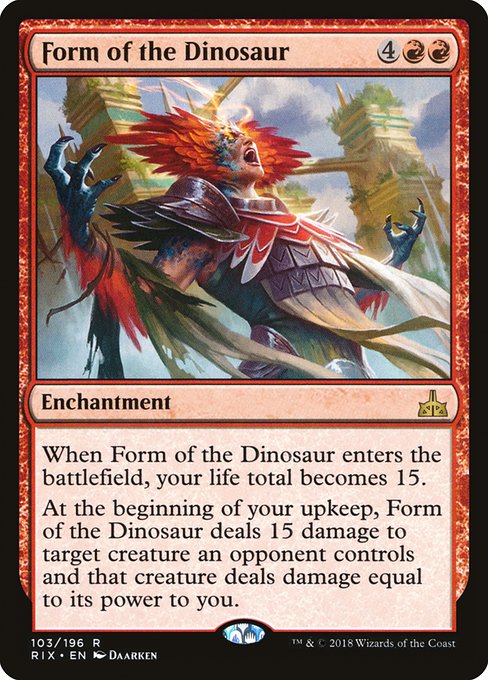 Form of the Dinosaur [Rivals of Ixalan] | Gaming Infinity