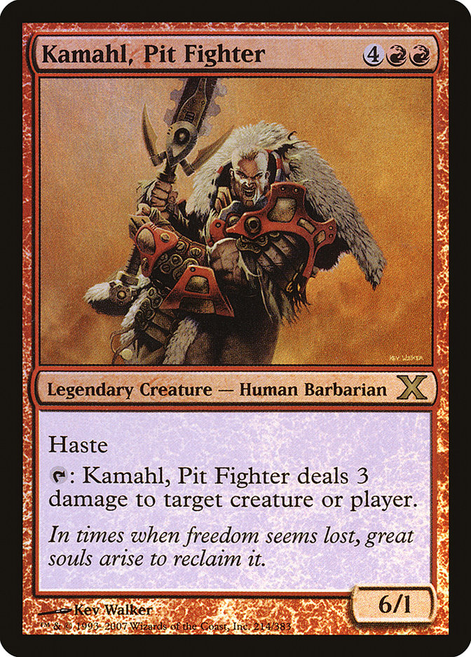 Kamahl, Pit Fighter (Premium Foil) [Tenth Edition] | Gaming Infinity