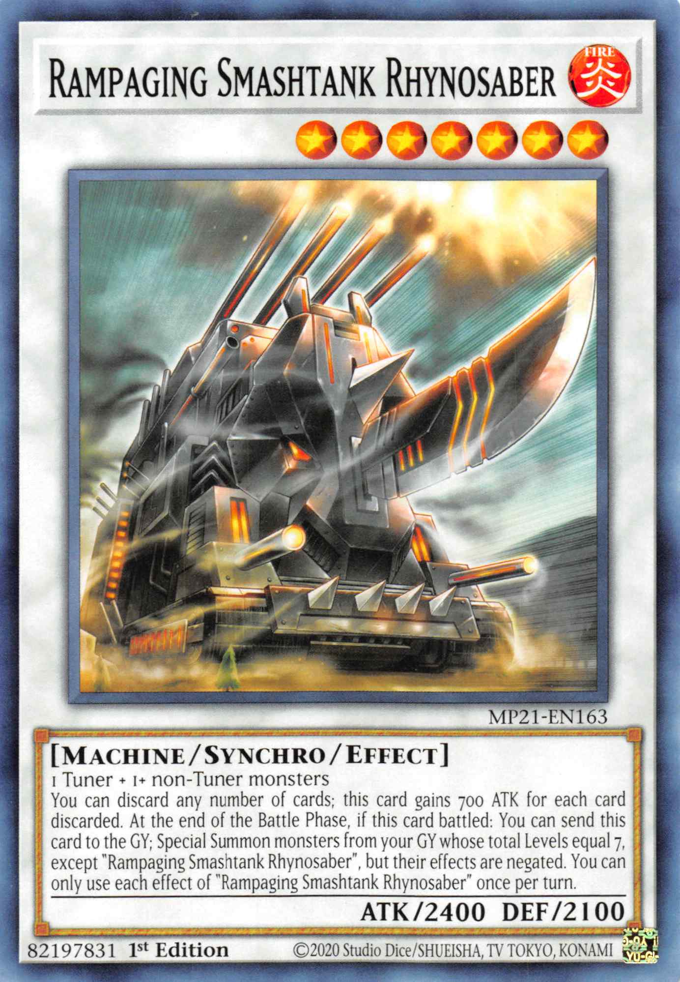 Rampaging Smashtank Rhynosaber [MP21-EN163] Common | Gaming Infinity