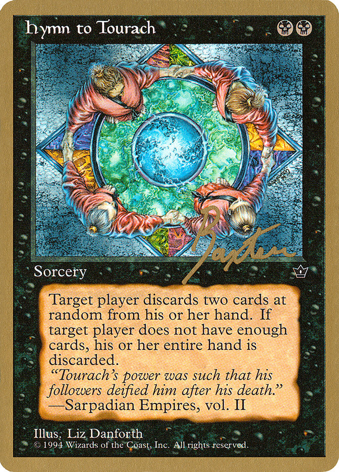 Hymn to Tourach (Circle) (George Baxter) [Pro Tour Collector Set] | Gaming Infinity