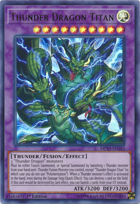 Thunder Dragon Titan [MP19-EN182] Ultra Rare | Gaming Infinity