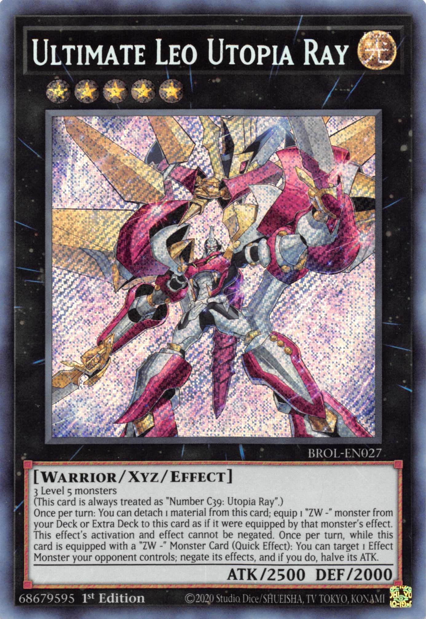 Ultimate Leo Utopia Ray [BROL-EN027] Secret Rare | Gaming Infinity