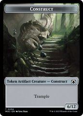 Phyrexian Golem // Construct Double-Sided Token [March of the Machine Commander Tokens] | Gaming Infinity