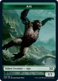 Ape // Elemental Double-sided Token [Double Masters Tokens] | Gaming Infinity