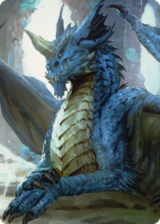 Young Blue Dragon Art Card [Commander Legends: Battle for Baldur's Gate Art Series] | Gaming Infinity