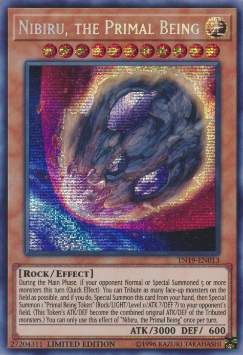 Nibiru, the Primal Being [TN19-EN013] Prismatic Secret Rare | Gaming Infinity