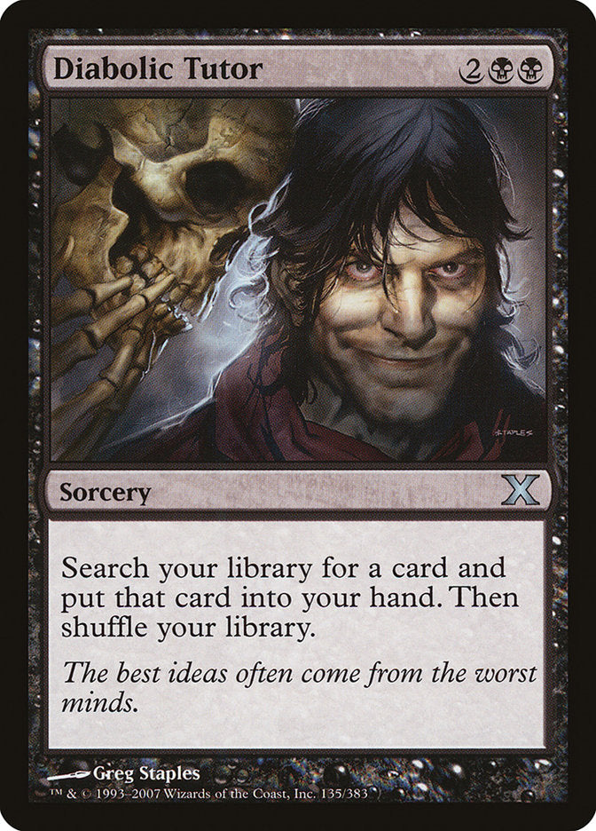 Diabolic Tutor [Tenth Edition] | Gaming Infinity