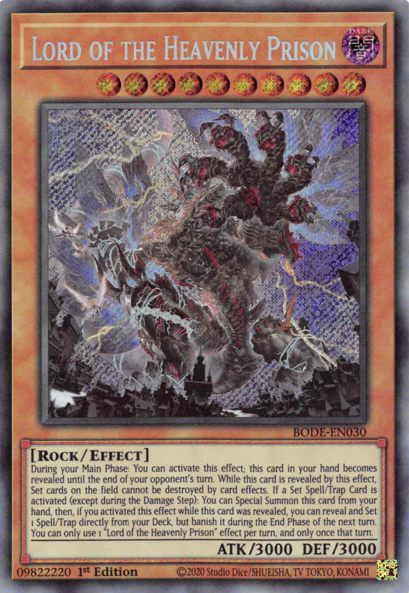 Lord of the Heavenly Prison [BODE-EN030] Secret Rare | Gaming Infinity