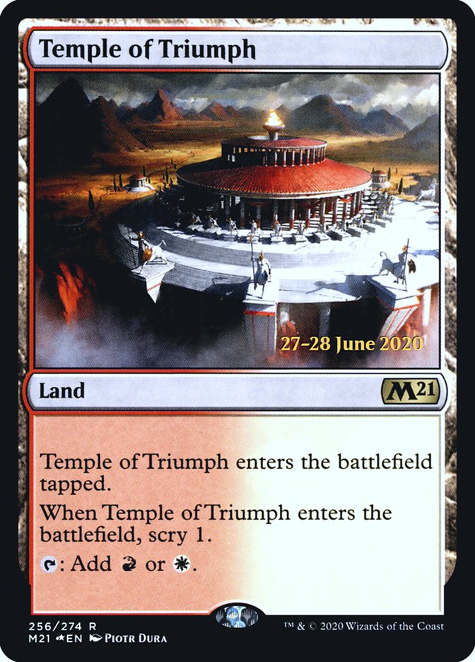 Temple of Triumph  [Core Set 2021 Prerelease Promos] | Gaming Infinity