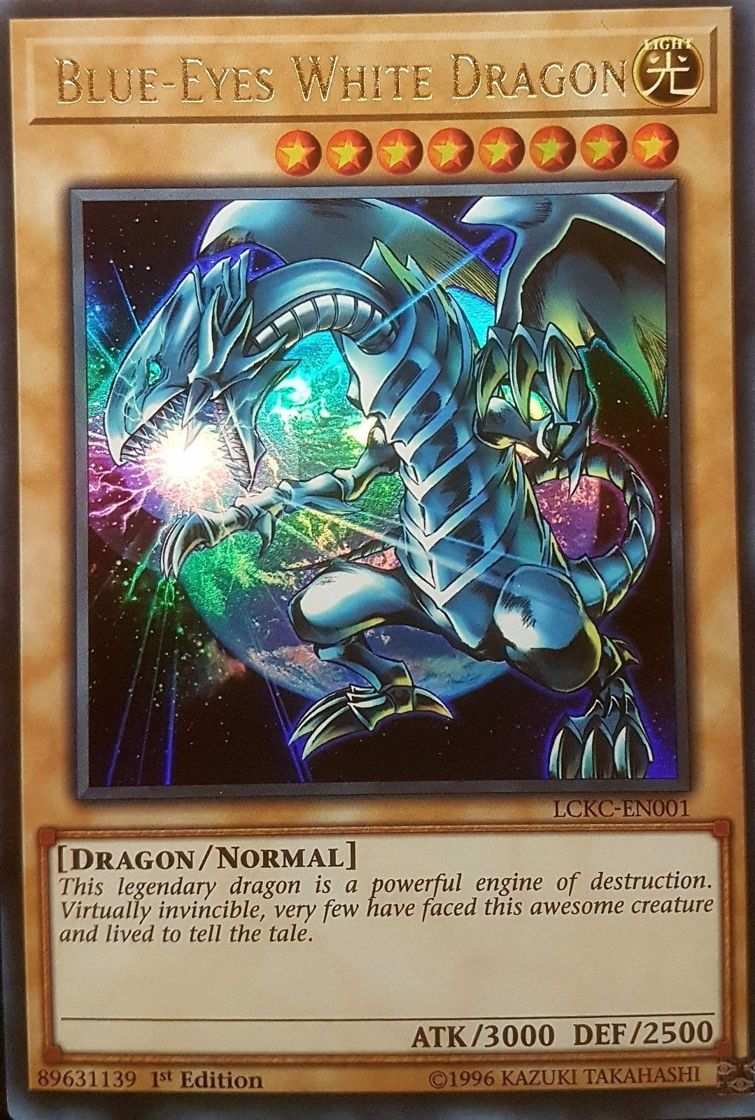 Blue-Eyes White Dragon (Version 3) [LCKC-EN001] Ultra Rare | Gaming Infinity