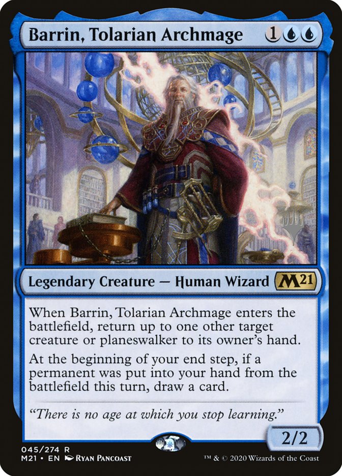 Barrin, Tolarian Archmage (Promo Pack) [Core Set 2021 Promos] | Gaming Infinity