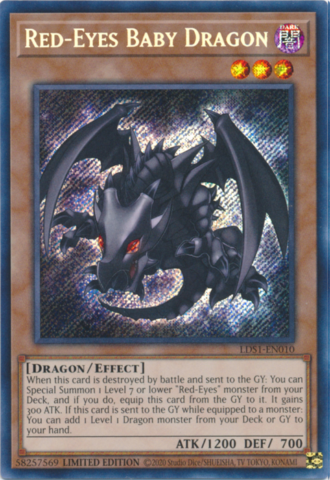 Red-Eyes Baby Dragon [LDS1-EN010] Secret Rare | Gaming Infinity