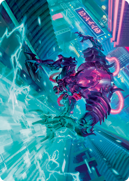 Surgehacker Mech Art Card [Kamigawa: Neon Dynasty Art Series] | Gaming Infinity