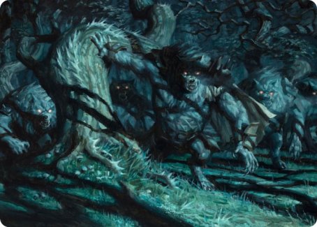 Unnatural Moonrise Art Card [Innistrad: Midnight Hunt Art Series] | Gaming Infinity