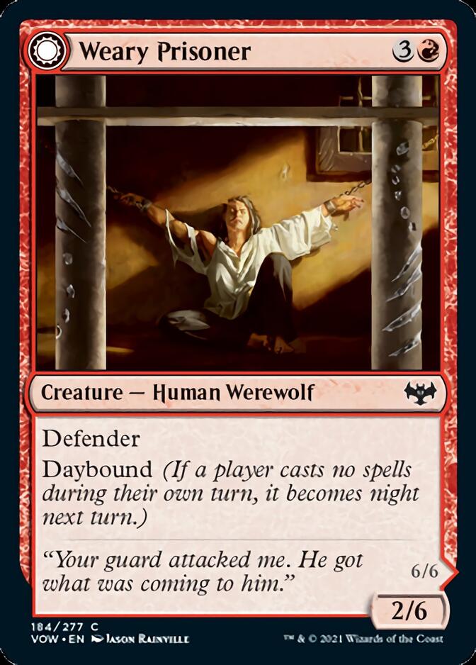 Weary Prisoner // Wrathful Jailbreaker [Innistrad: Crimson Vow] | Gaming Infinity