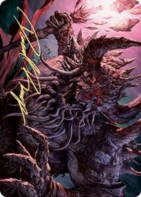 Dream Devourer Art Card (Gold-Stamped Signature) [Kaldheim: Art Series] | Gaming Infinity