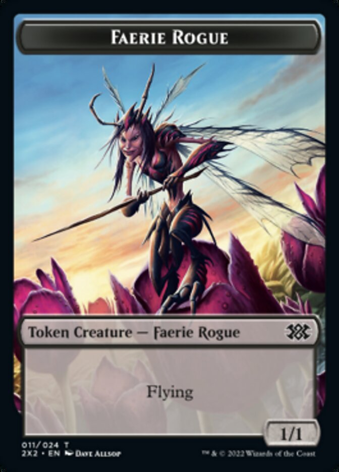 Faerie Rogue // Soldier Double-sided Token [Double Masters 2022 Tokens] | Gaming Infinity