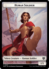 Pirate // Human Soldier Double-Sided Token [Wilds of Eldraine Commander Tokens] | Gaming Infinity